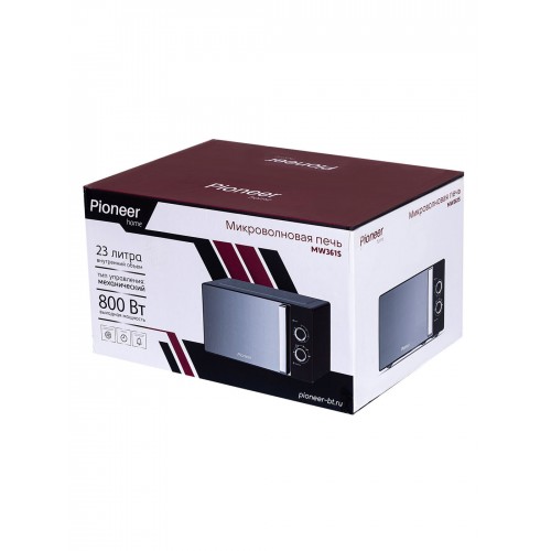 Микроволновая печь Pioneer MW361S (черный/серебристый) 9