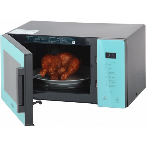 Микроволновая печь Samsung MS23T5018AN/BW (мятный/черный) 4
