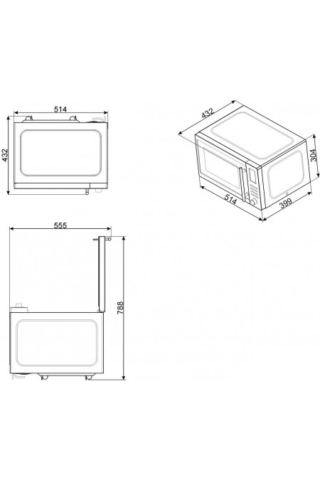 Микроволновая печь Smeg MOE25X (серебристый) 4