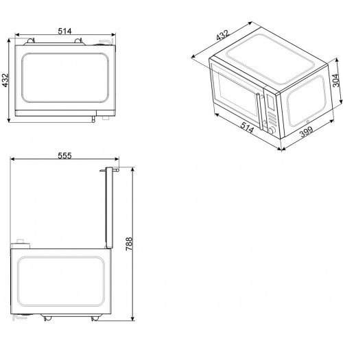 Микроволновая печь Smeg MOE25X (серебристый) 4