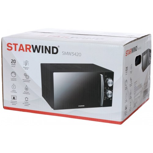 Микроволновая печь Starwind SMW3420 (черный/серебристый) 4