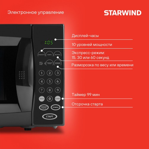Микроволновая печь Starwind SMW5020 (черный) 1