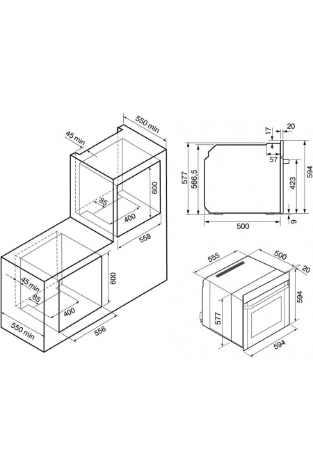 Электрический духовой шкаф Krona ADRIANO 60 WH G2 (белый) 