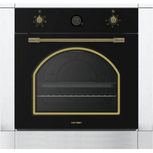 Электрический духовой шкаф NORDEN NRD 6000 BL RUSTIC (черный) 1