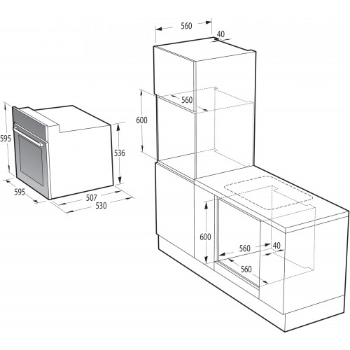 Электрический духовой шкаф Gorenje BO6737E03NWG (белый) 12