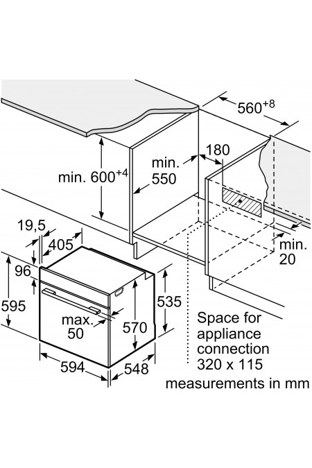 Электрический духовой шкаф Bosch HUA736ER0 (нержавеющая сталь) 6