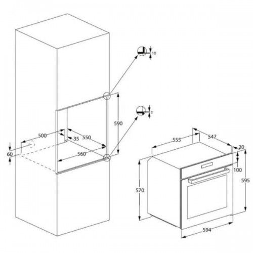 Электрический духовой шкаф Beko BBIM13400XS (черный) 6