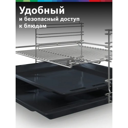 Электрический духовой шкаф Bosch HBF011BA1T (черный) 4