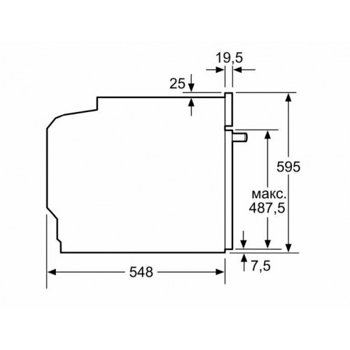 Электрический духовой шкаф Bosch HBG517EB0R (черный) 6