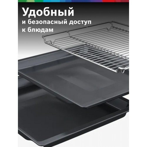 Электрический духовой шкаф Bosch HBG7741W1 (белый) 5