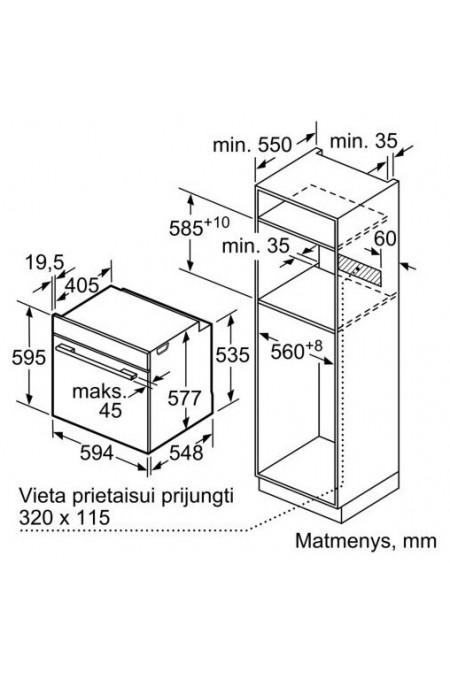 Электрический духовой шкаф Bosch HBG9742B1S (черный) 2