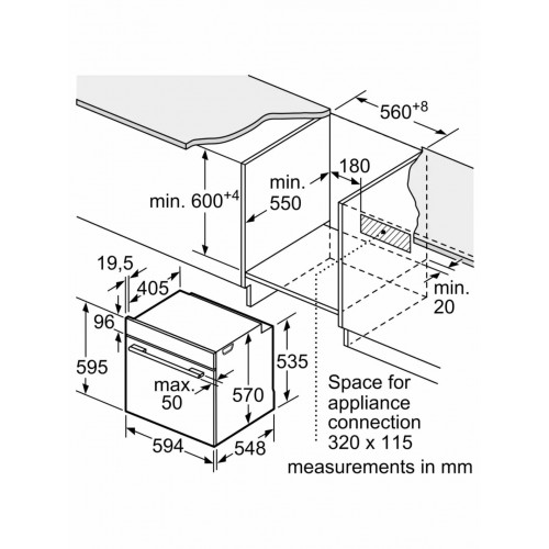 Электрический духовой шкаф Bosch HJG852YW0T (белый) 6