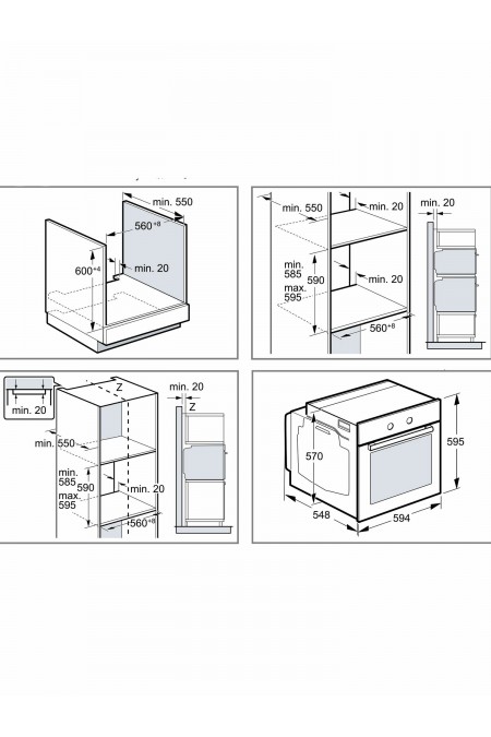 Электрический духовой шкаф Bosch HRG232EB3 (черный) 1