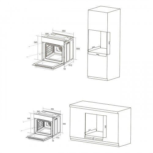 Электрический духовой шкаф Candy COXP06NBX (серебристый) 1