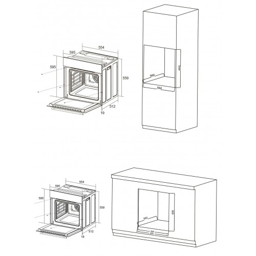 Электрический духовой шкаф Candy COXP06NBX (серебристый) 4