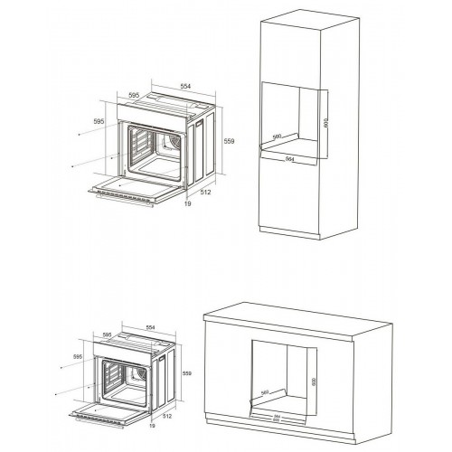 Электрический духовой шкаф Candy COXP06TBB (черный) 4