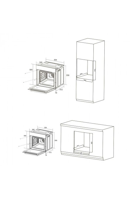 Электрический духовой шкаф Candy COXP06TBB (черный) 5