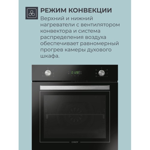 Электрический духовой шкаф Candy FCT615NXLRU (черный) 2