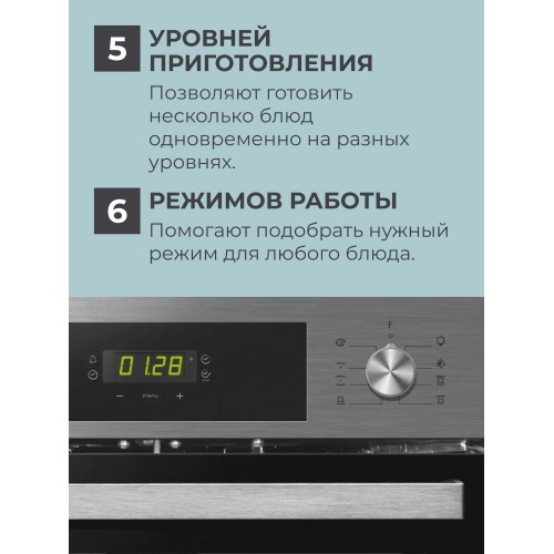 Электрический духовой шкаф Candy FCT615XRU (нержавеющая сталь) 3