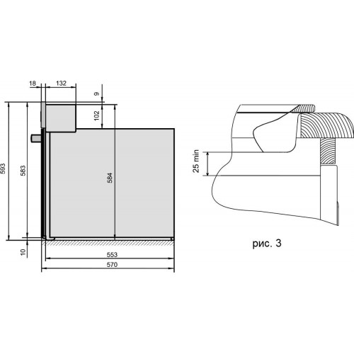 Электрический духовой шкаф DARINA 0U5 BDE112 705 X (серебристый) 2