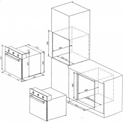 Электрический духовой шкаф DARINA 0V5 BDE112 707 W (белый) 8
