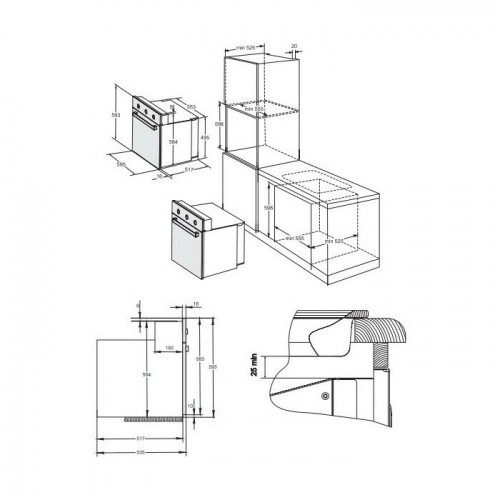 Электрический духовой шкаф DARINA 1U BDE111 701 At (черный) 7