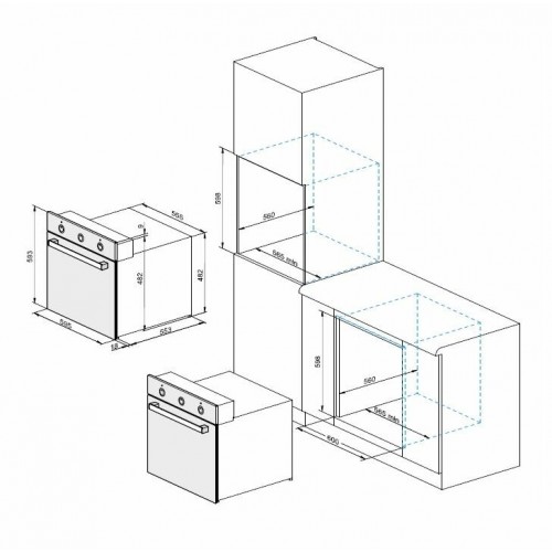 Электрический духовой шкаф DARINA 2V BDE112 710 BB (черный) 4