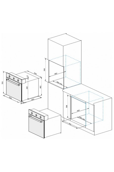 Электрический духовой шкаф DARINA 2V5 BDE112 708 B (черный) 2