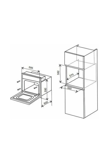 Электрический духовой шкаф De luxe 6006.03 эшв - 061 (матовый черный) 3