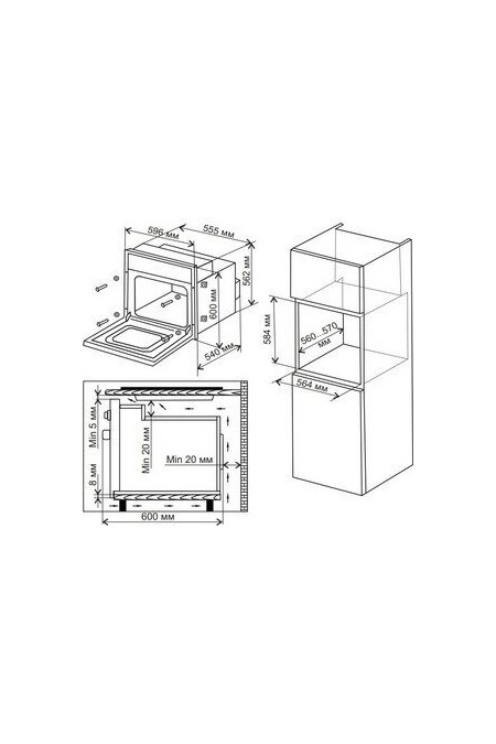 Электрический духовой шкаф De luxe 6009.05эшв-049 (топленое молоко) 1