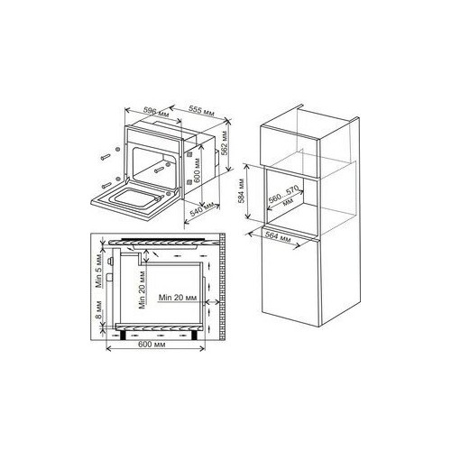 Электрический духовой шкаф De luxe 6009.05эшв-049 (топленое молоко) 2
