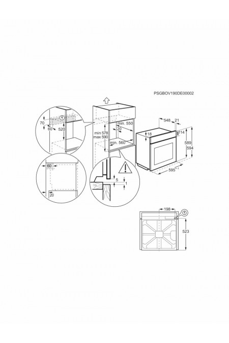 Электрический духовой шкаф ELECTROLUX COD8H39Z (черный) 6