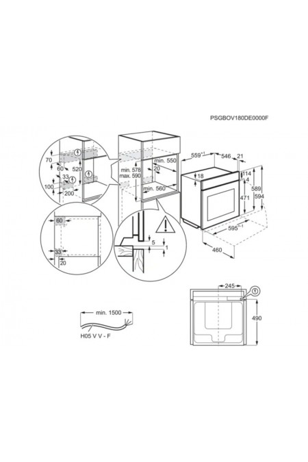 Электрический духовой шкаф Electrolux EOB8S39Z (черный) 3