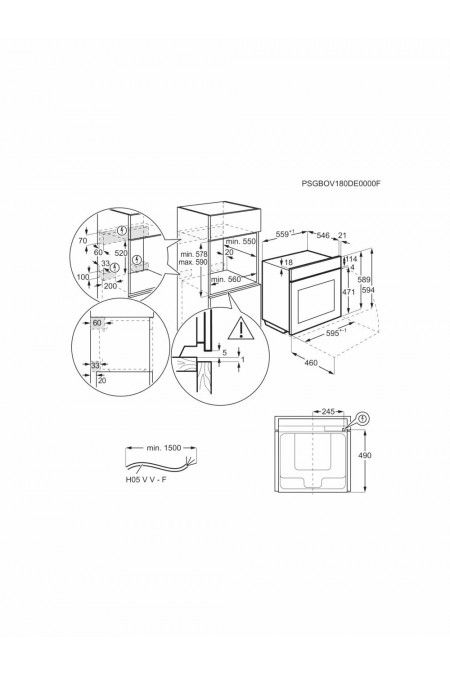 Электрический духовой шкаф Electrolux EOE9P3XT (черный) 6