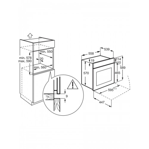 Электрический духовой шкаф Electrolux EOF5F50BX (нержавеющая сталь) 6