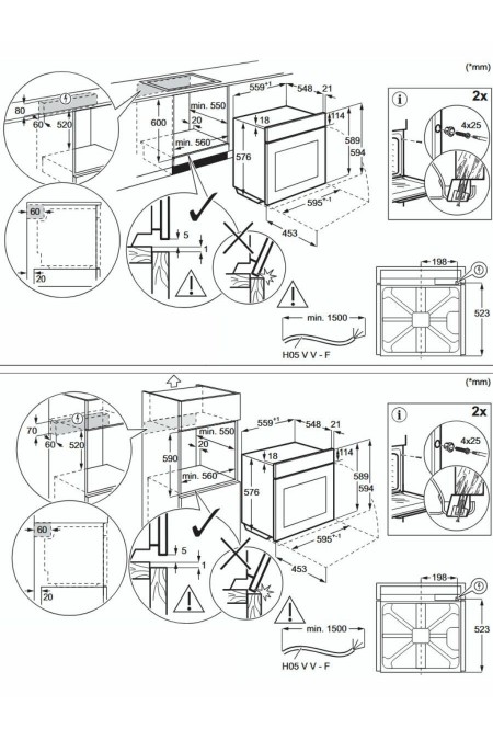 Электрический духовой шкаф ELECTROLUX EOF5F70X (черный) 3