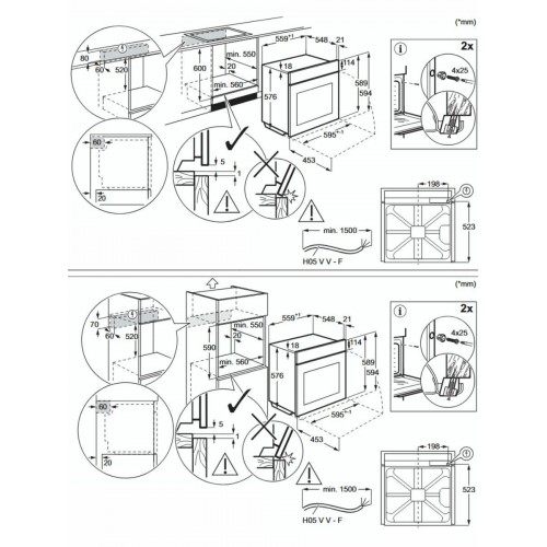 Электрический духовой шкаф ELECTROLUX EOF5F70X (черный) 3
