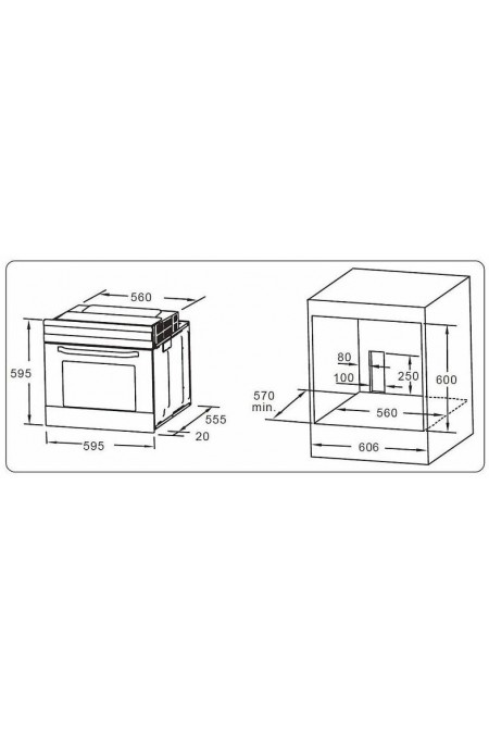 Электрический духовой шкаф Evelux EO 630 PB (черный) 4