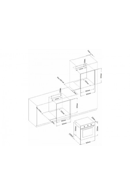 Электрический духовой шкаф Evelux EO 635 PB (черный) 1