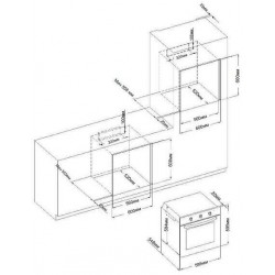Электрический духовой шкаф Evelux EO 635 PW (белый)