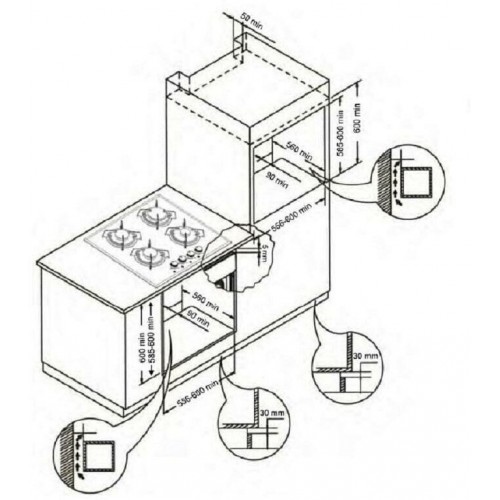 Электрический духовой шкаф Evelux EO 640 IR (бежевый) 2