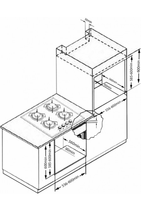 Электрический духовой шкаф Evelux EO 640 IR (бежевый) 1