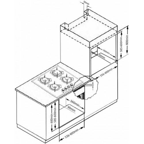 Электрический духовой шкаф Evelux EO 640 IR (бежевый) 4