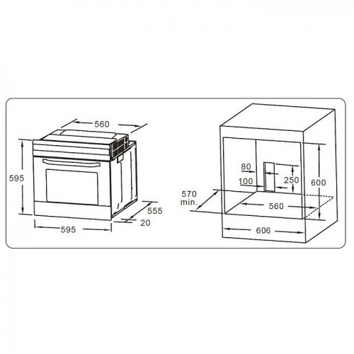 Электрический духовой шкаф Evelux EO 650 PW (белый) 5