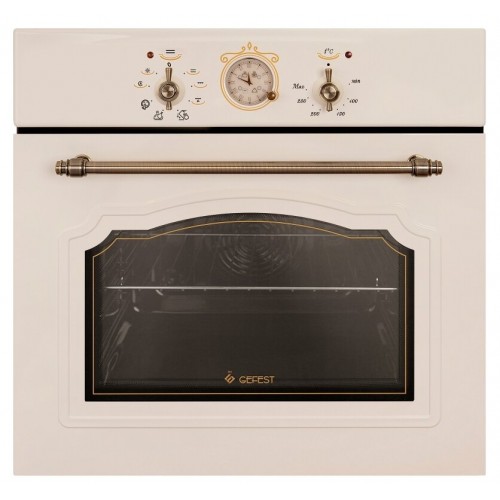 Электрический духовой шкаф GEFEST ДА 602-02 К64 S (кремовый с рисунком ретро) 