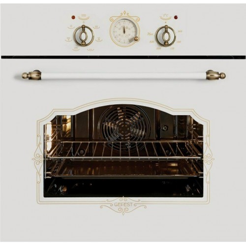 Электрический духовой шкаф GEFEST ДА 602-02 К82 (белый с рисунком ретро) 3