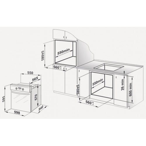 Электрический духовой шкаф GEFEST ДА 602-02 К82 (белый с рисунком ретро) 5
