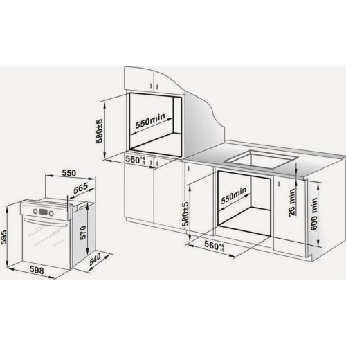 Электрический духовой шкаф GEFEST ДА 602-02 К82 (белый с рисунком ретро) 9