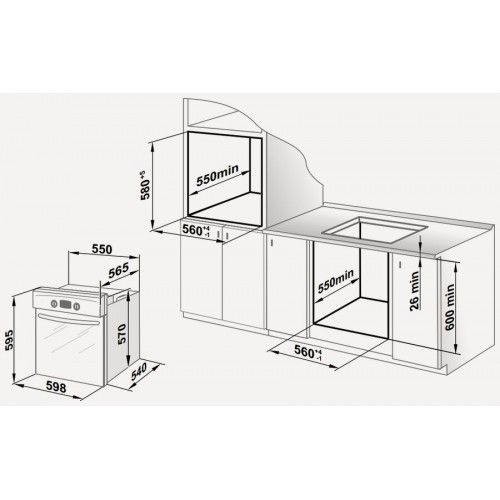 Электрический духовой шкаф Gefest ЭДВ ДА 622-02 АS (черный) 5