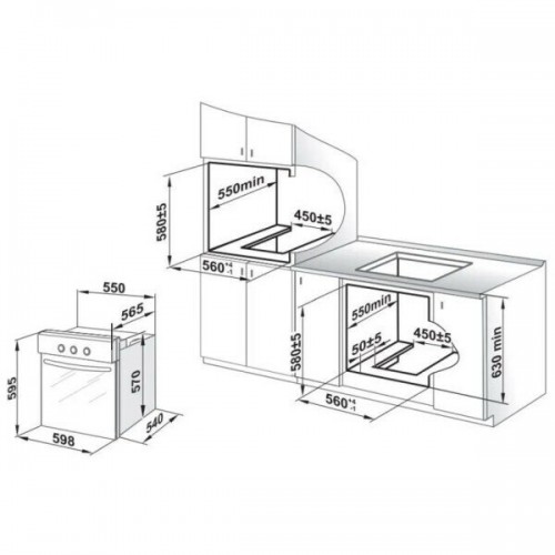 Электрический духовой шкаф GEFEST ЭДВ ДА 622-02 К83 (черный с рисунком ретро) 3